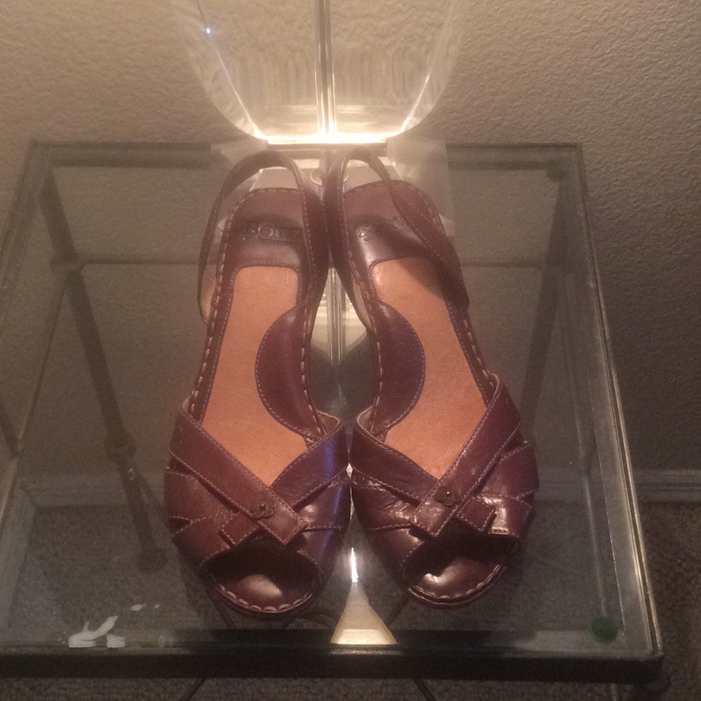 Born Sandal Brown Leather Hand Crafted Footwear